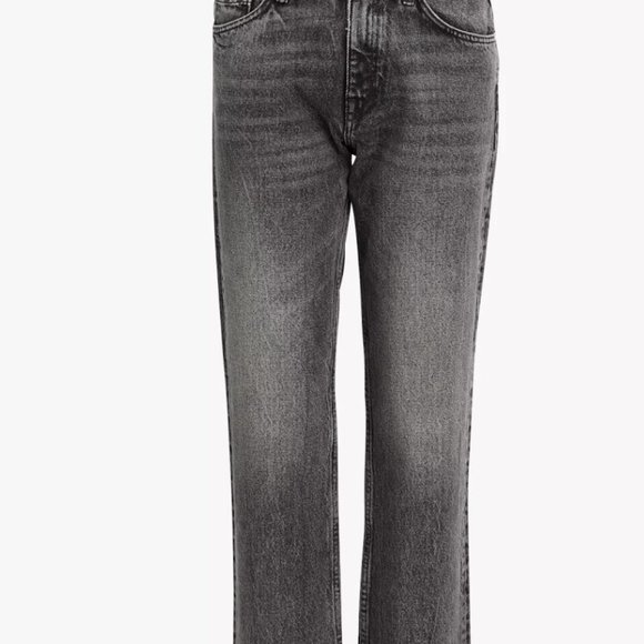 AllSaints Ava Straight Jeans, Vintage Black - Picture 3 of 4